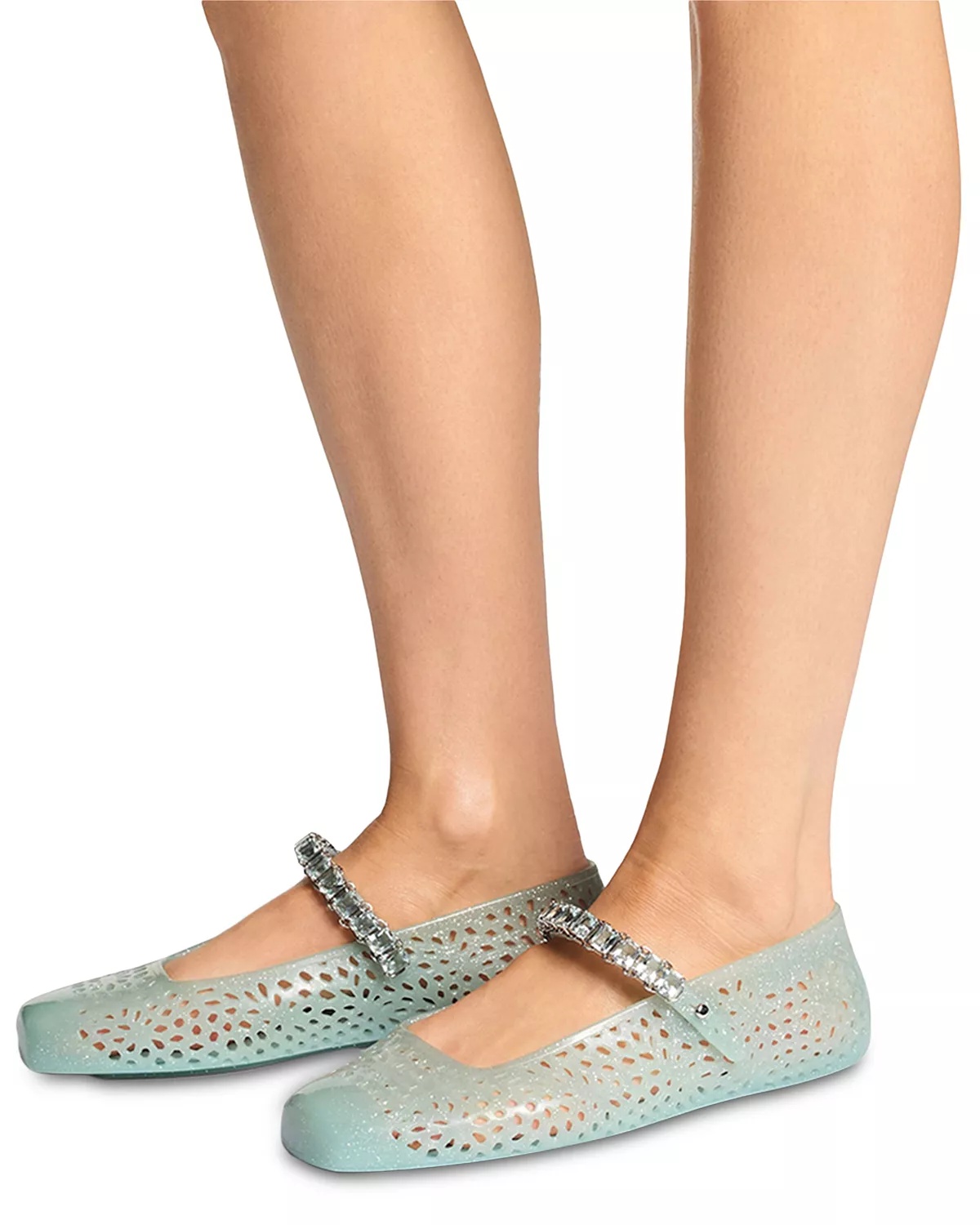 Women's The Jelly Transparent Crystal Ballet Flats - 2