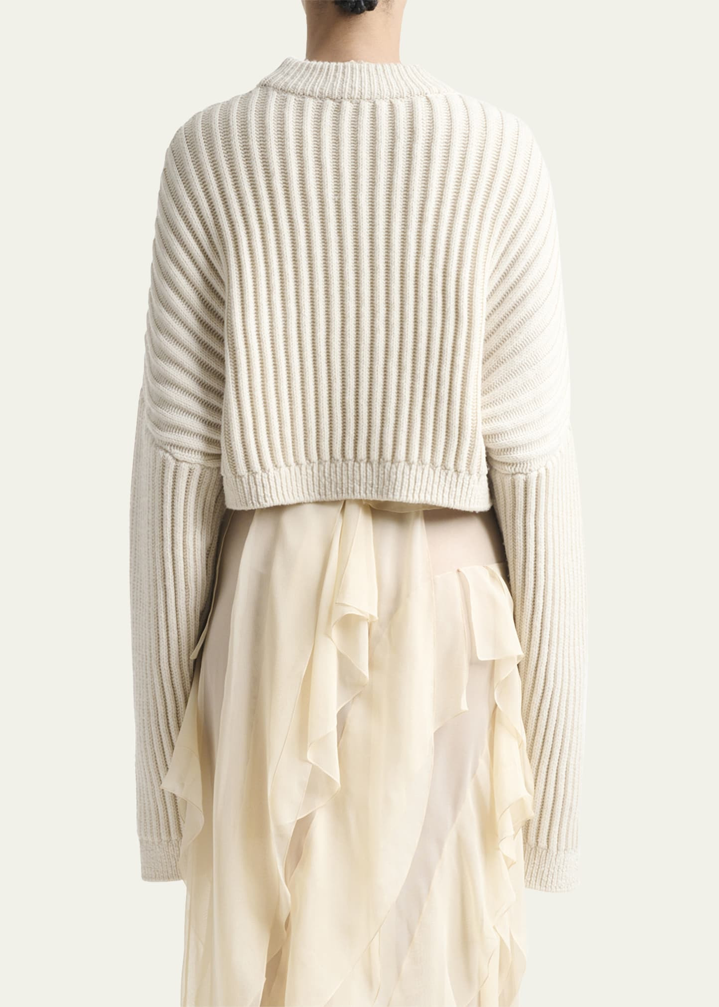 Bitsy Rib Crop Sweater - 3