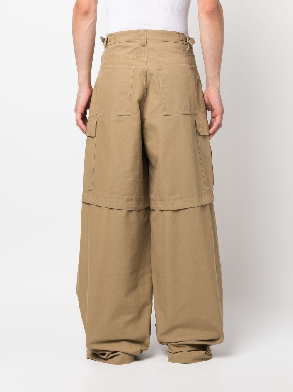 wide-leg cargo trousers - 5