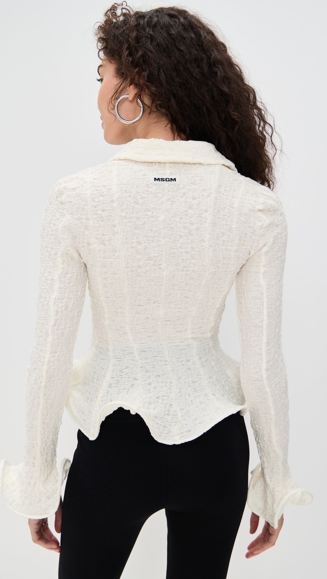 Cardigan with Flutter Detail - 2