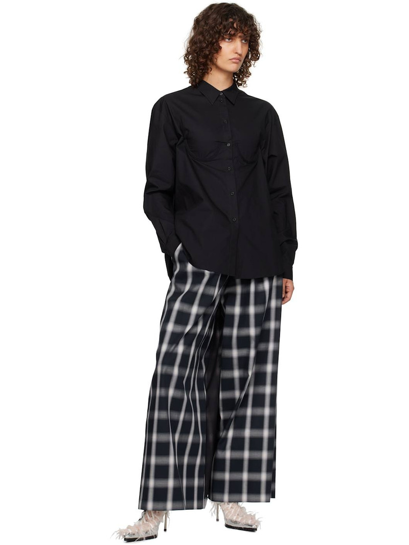 pushBUTTON Navy Pleats Front Wide Skort outlook