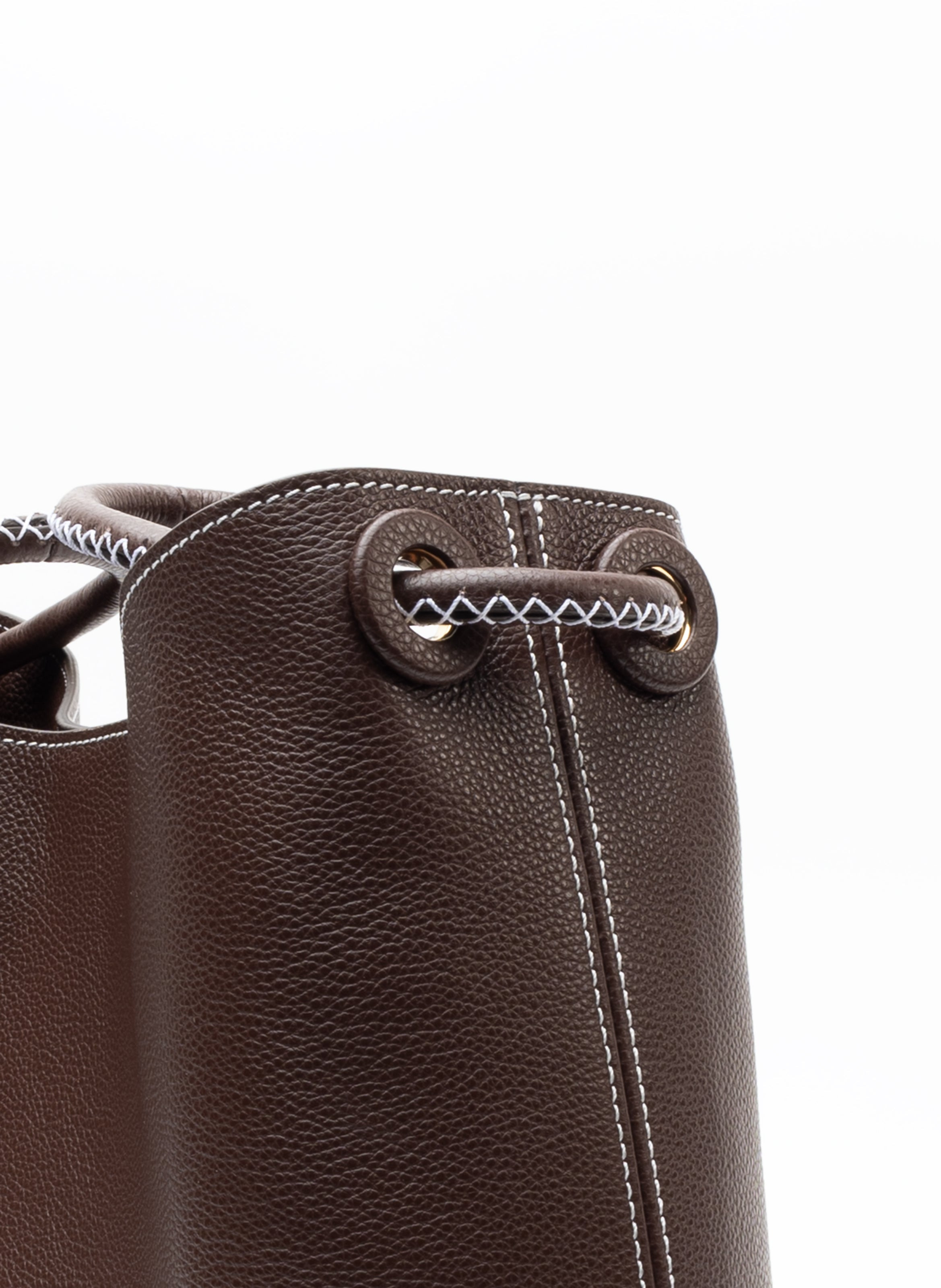 New Vosges Pebbled Leather Dark Brown - 5