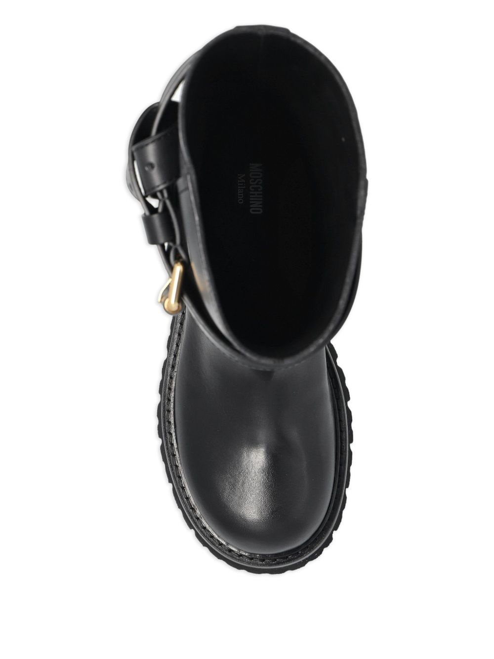 buckle-strap boots - 4