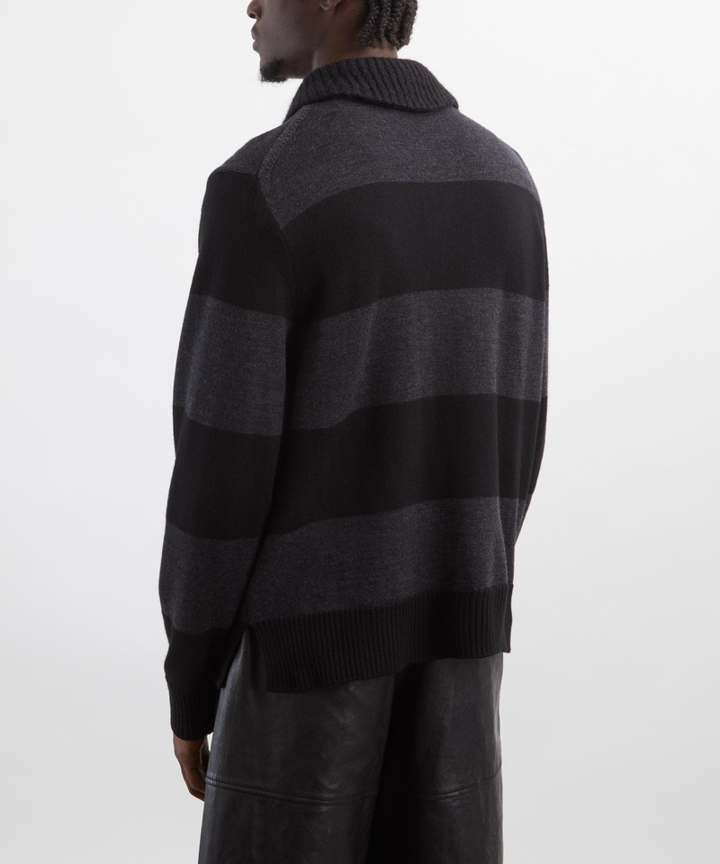 Embellished Fuzzy Collar Rugby Jumper 4