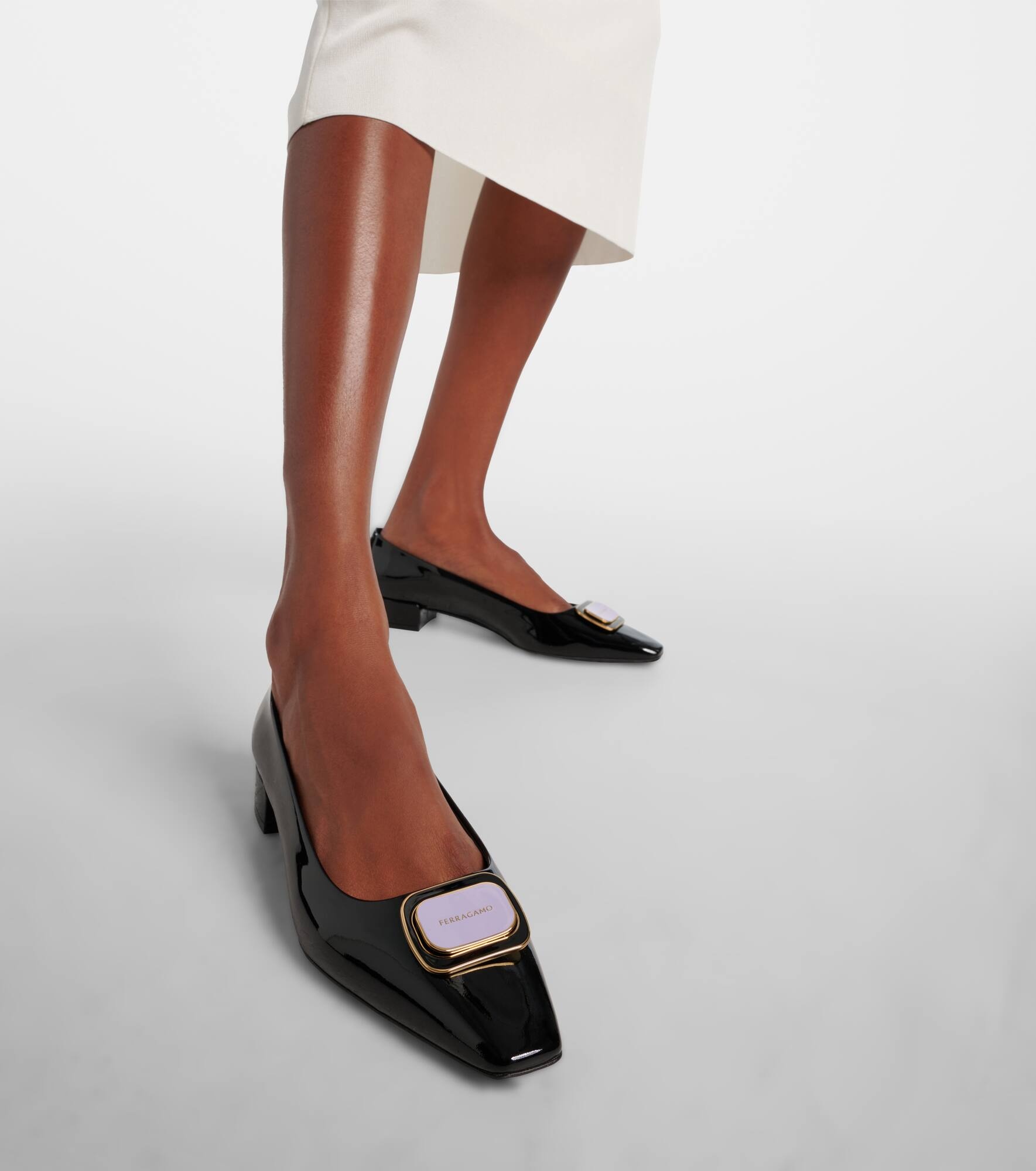 Venera patent leather ballet flats - 4