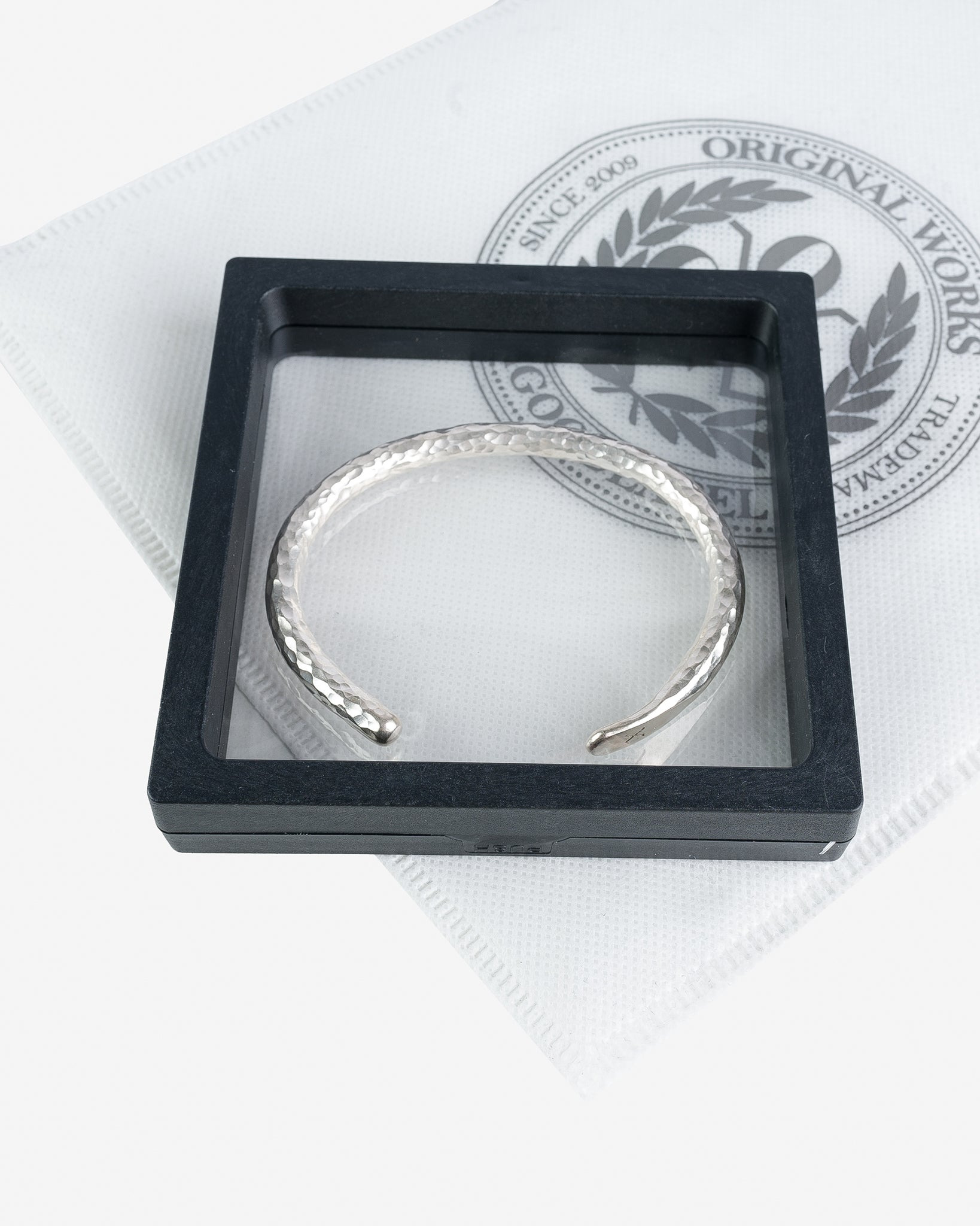 OGL-HHAM-BANGLE-SIL OGL - Hand Hammered Bracelet - Sterling Silver - 5