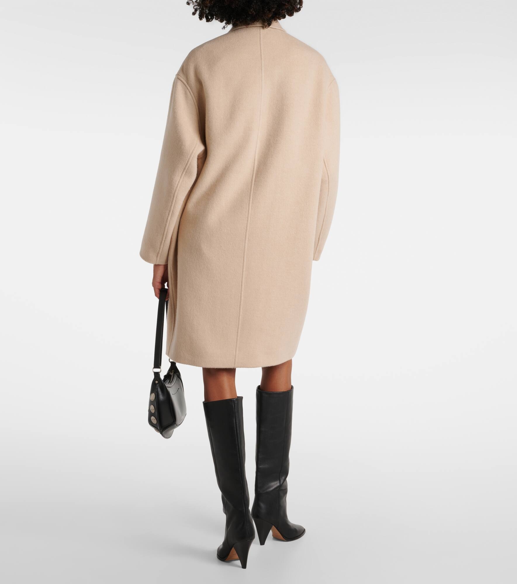 Efegozi wool, cashmere and silk coat - 3