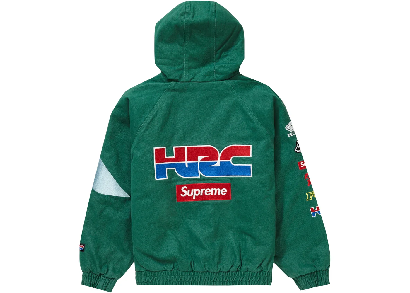 ジャケット・アウター Supreme Fox racing HRC HONDA jacket S Supreme Honda Fox Racing Puffy Zip Up Jacket Red Men's - FW19 - US