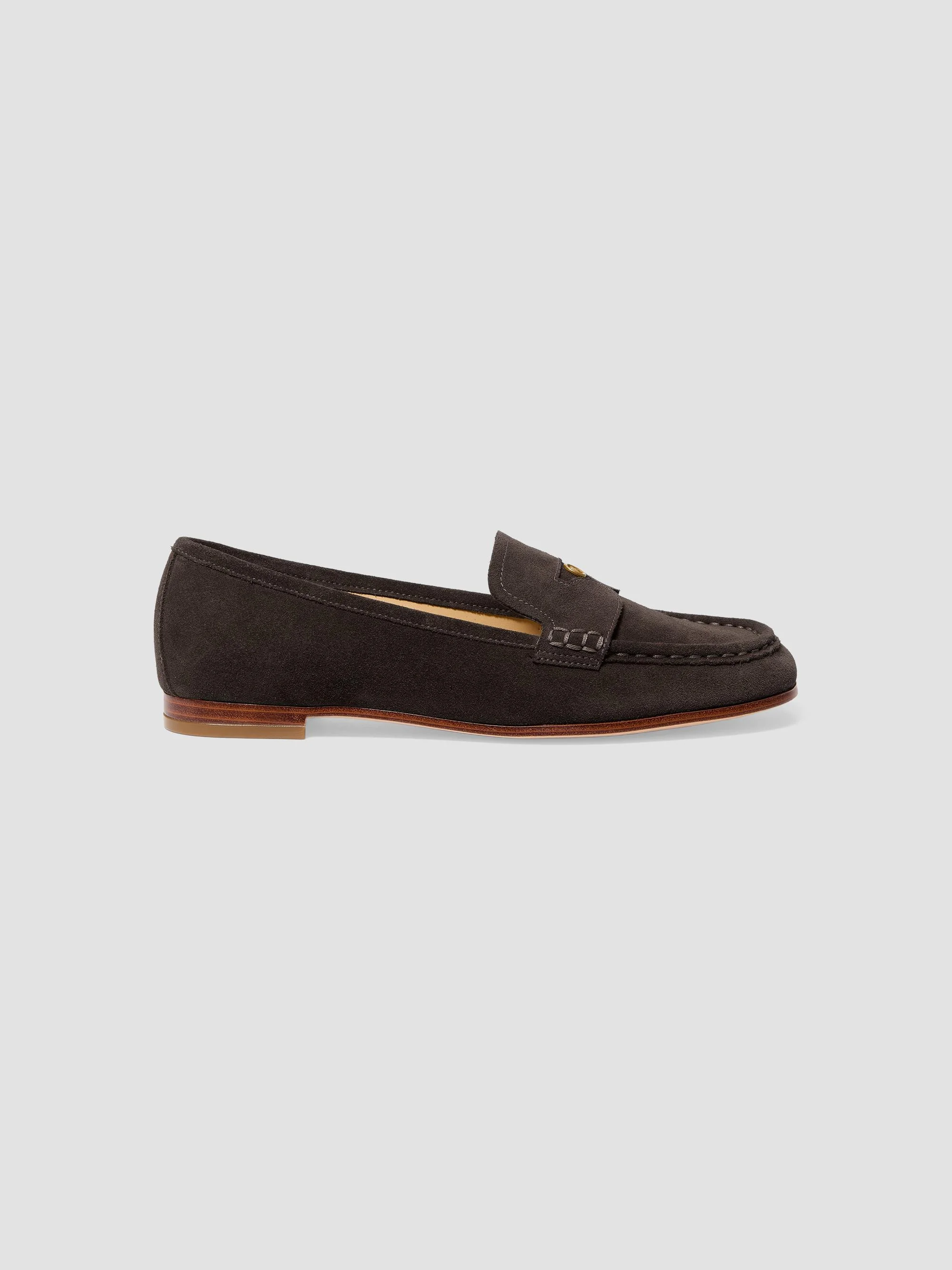 Women's Jennings Moc Toe Suede Loafers - Chocolate - 1