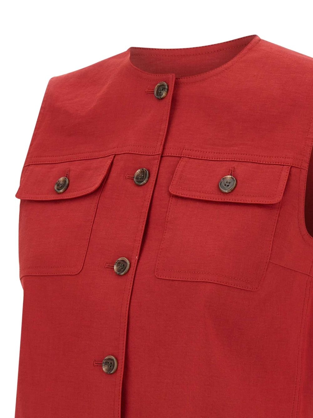 button-down vest - 4