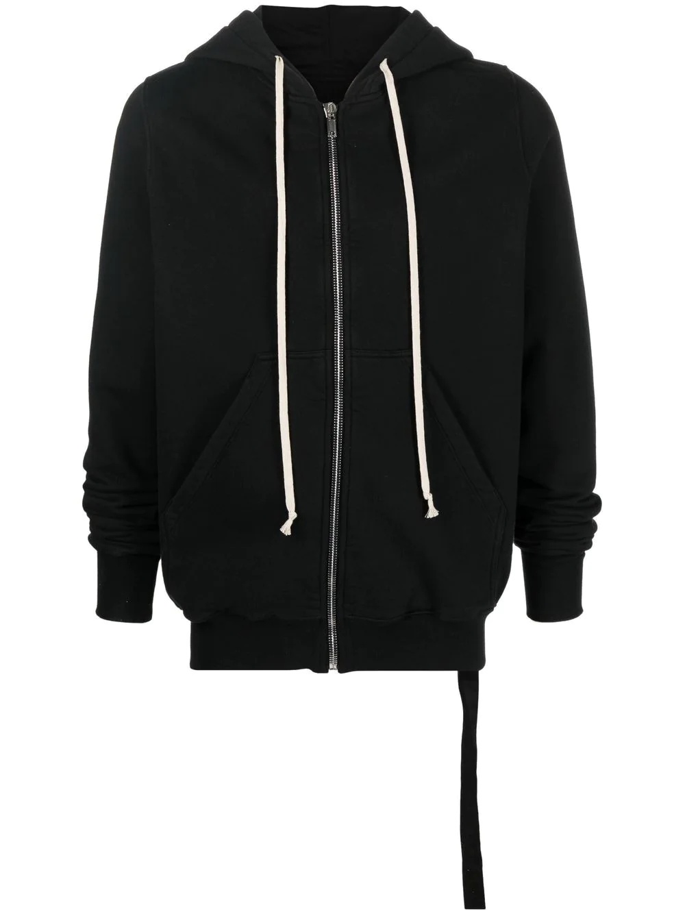 zipped drawstring-hooded jacket - 1