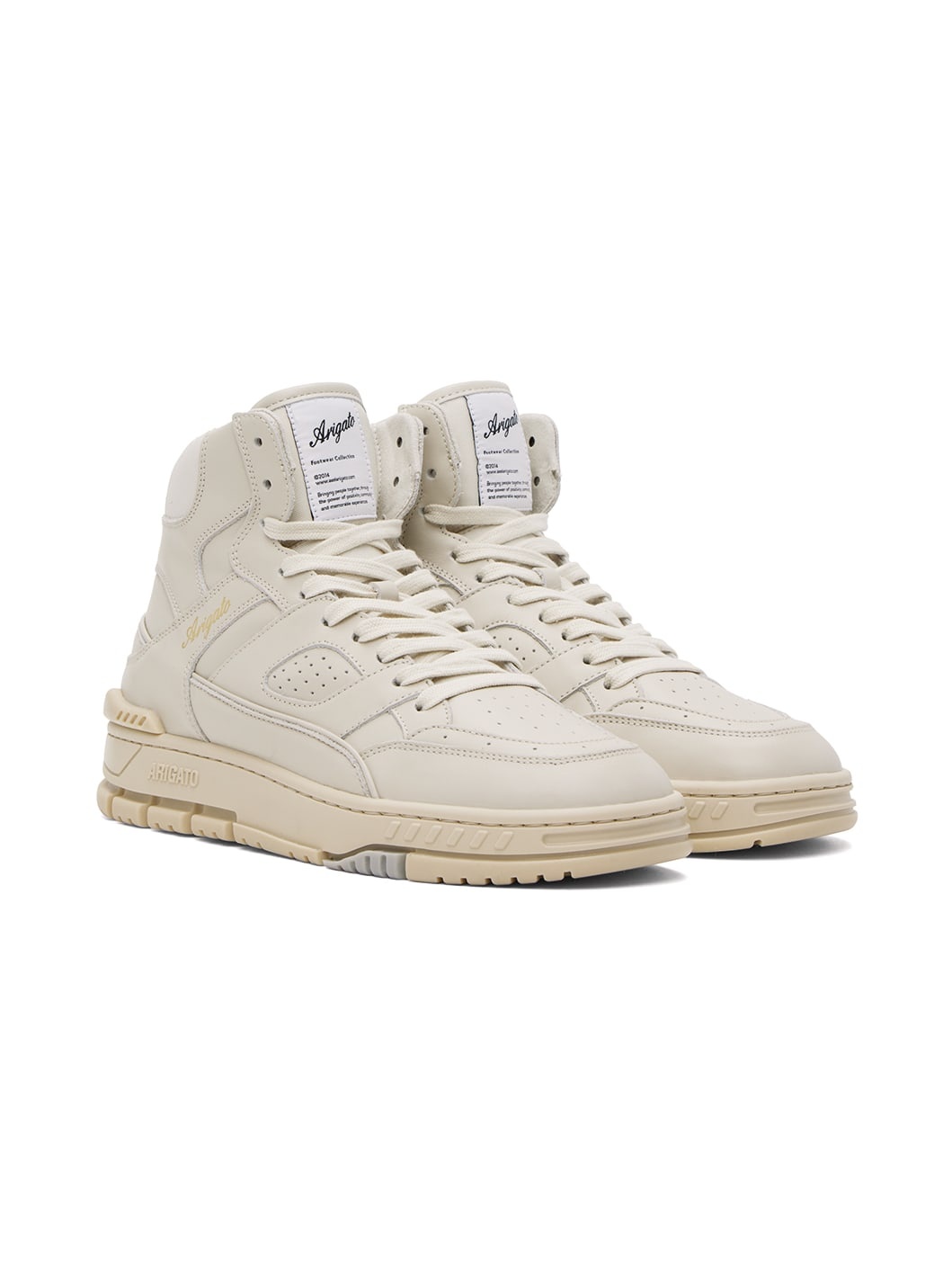 Beige Area Hi Sneakers - 4