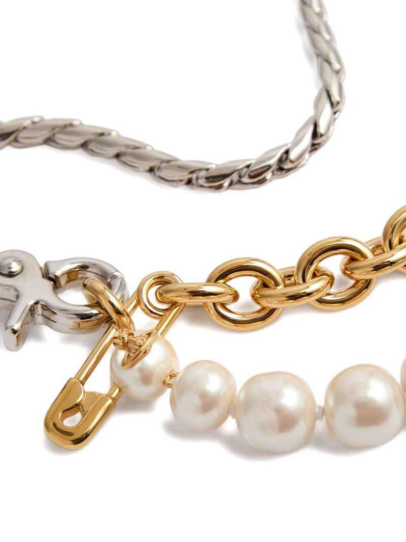Vivienne Westwood Claude pearl-chain necklace outlook