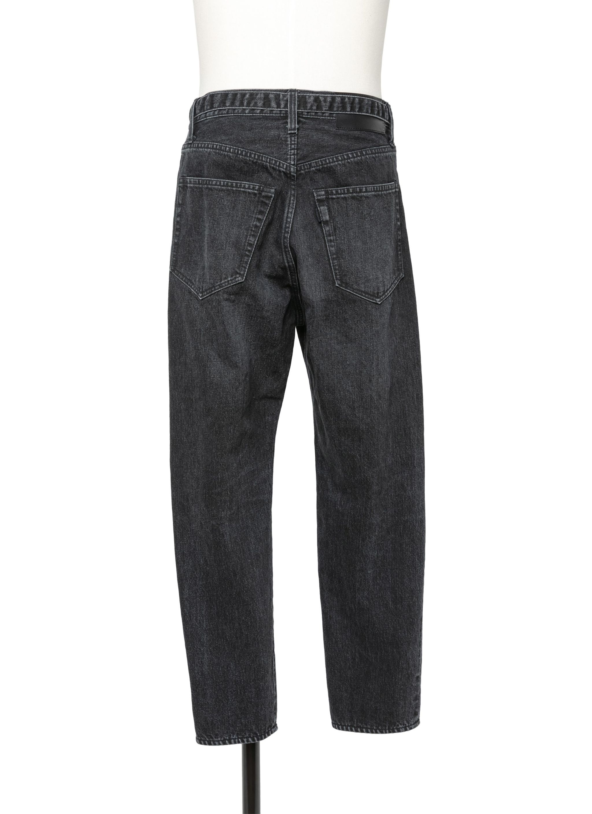 Cropped Tapered Denim Pants - 3