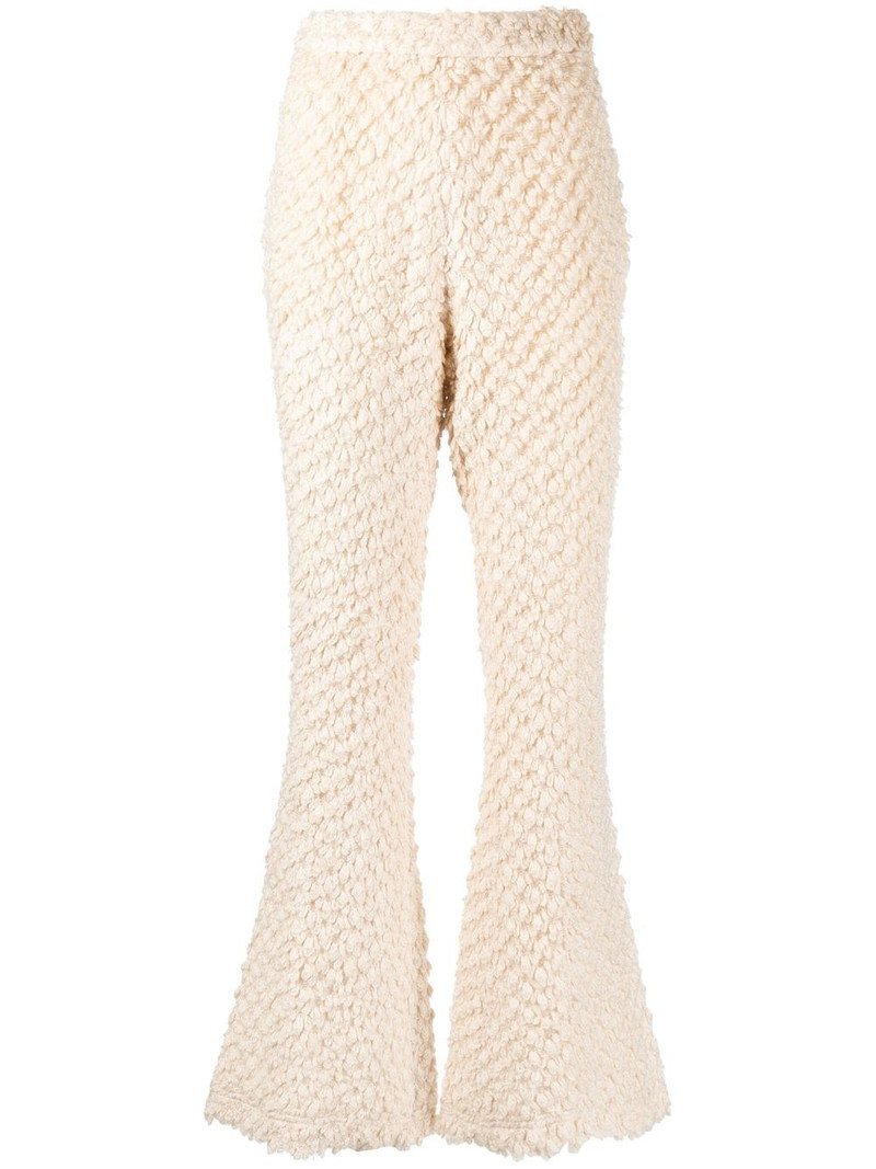 knit flare lounge trousers 1