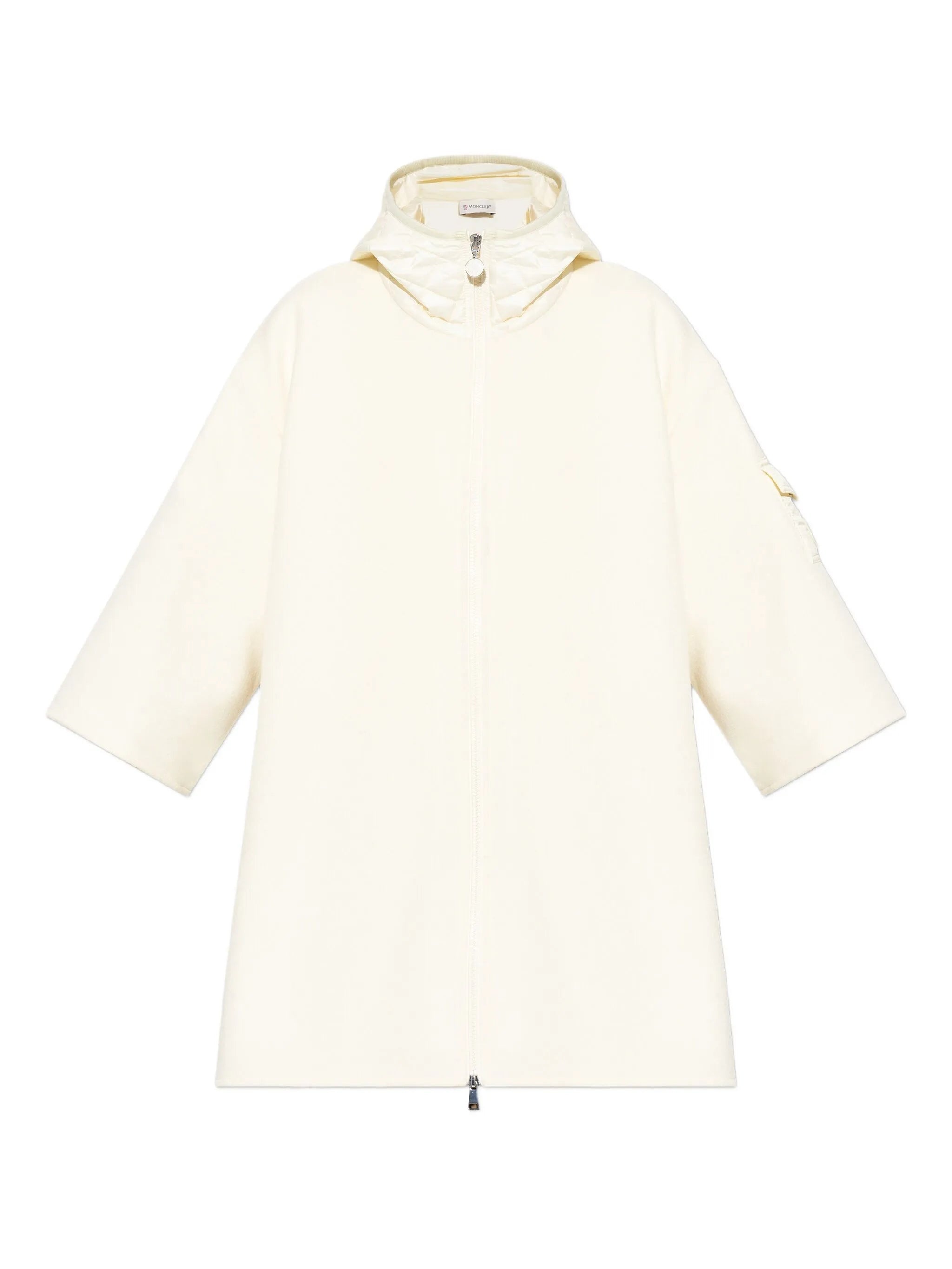 Moncler Zip-up Hooded Cape - 1
