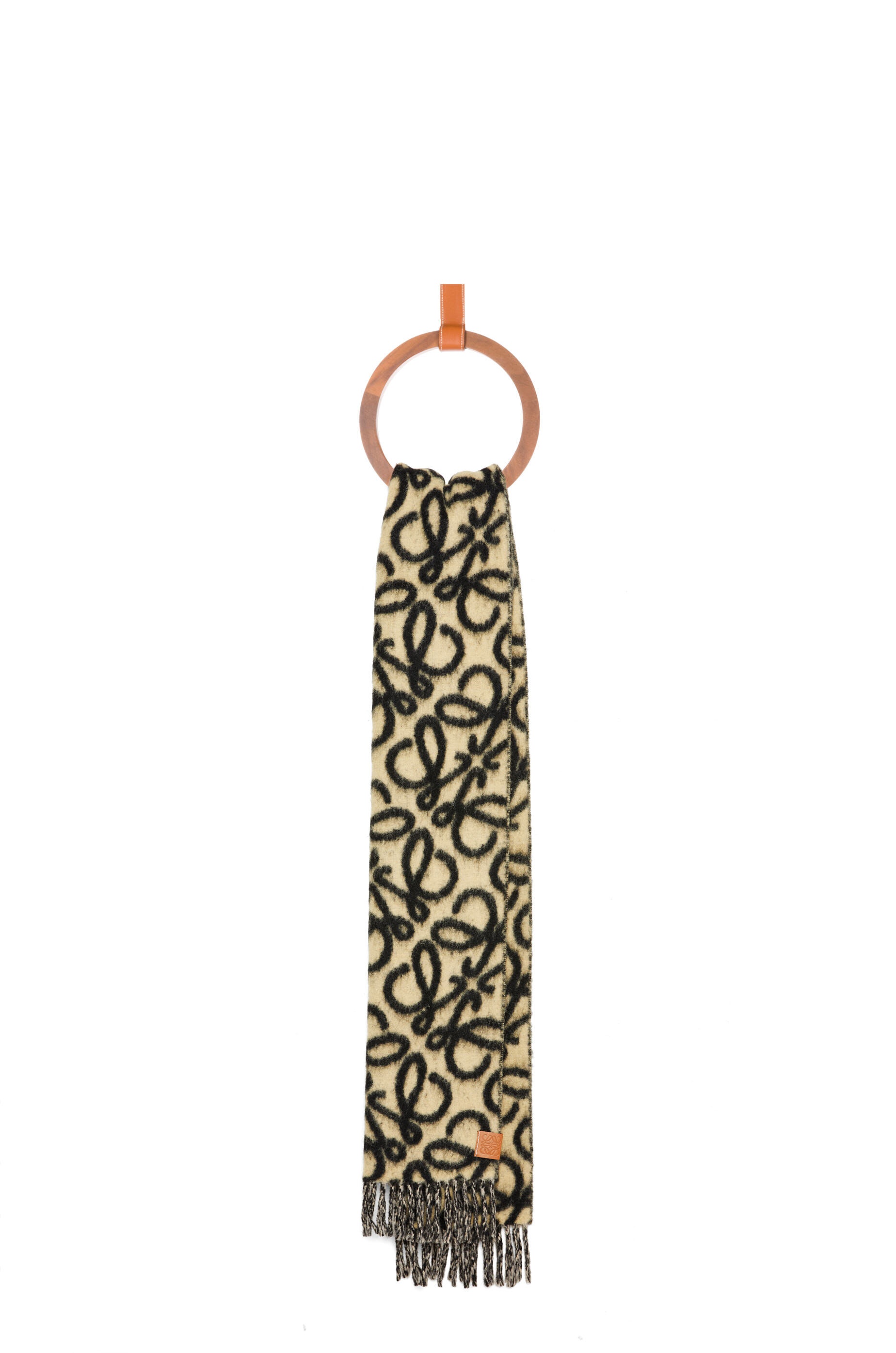 Anagram scarf in alpaca and wool - 1