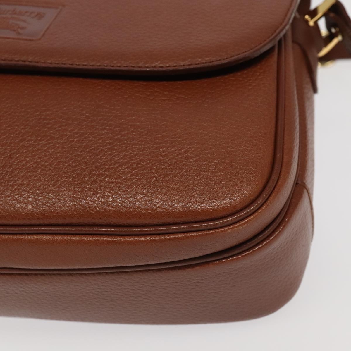 Burberry Shoulder Bag Leather Gold Brown - 14