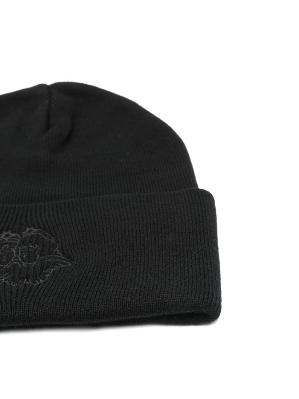 angel-embroidery beanie hat - 3