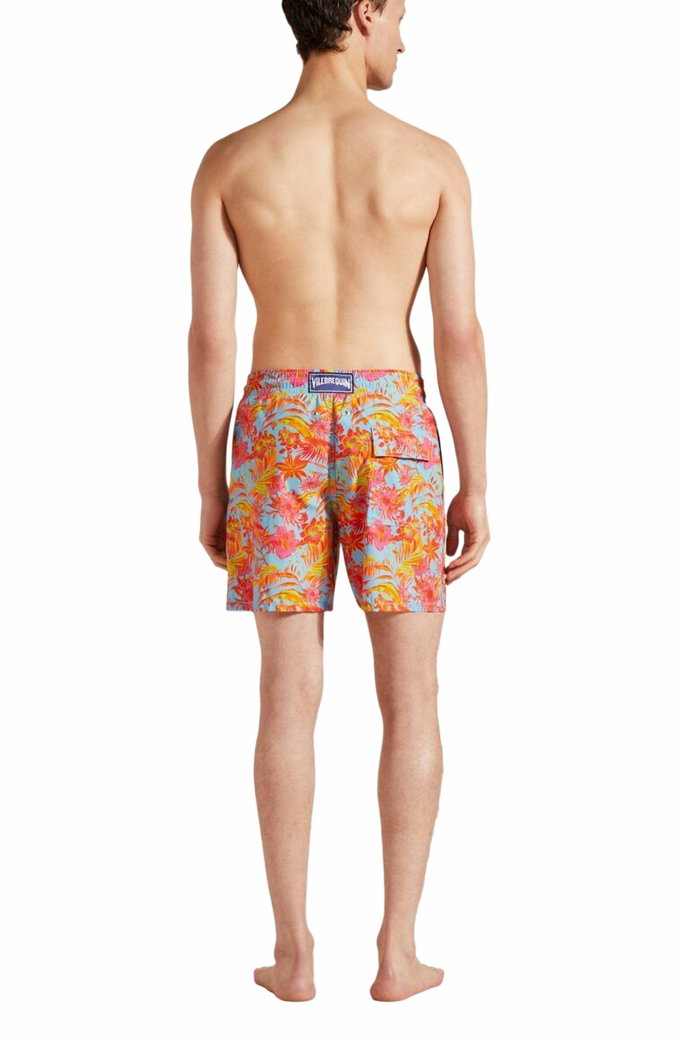 Vilebrequin Men's Tahiti Flowers Swim Trunks in Santorin at Nordstrom - 2