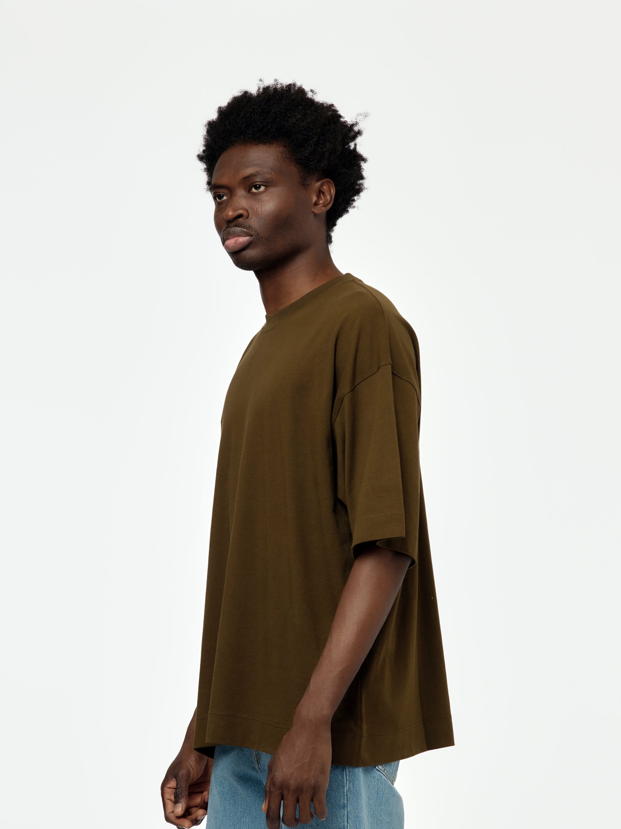 HEN S/S T-SHIRT (KHAKI) - 2