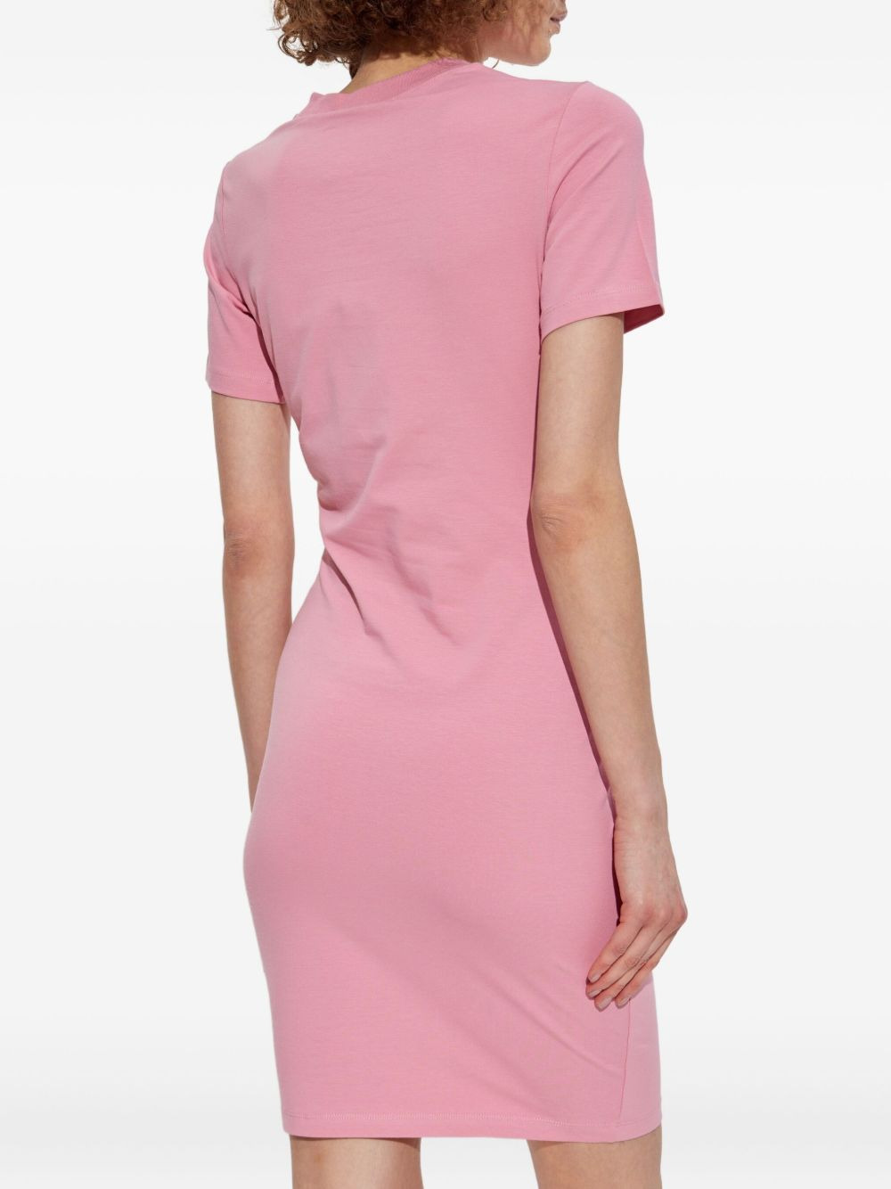 logo-print T-shirt dress - 4