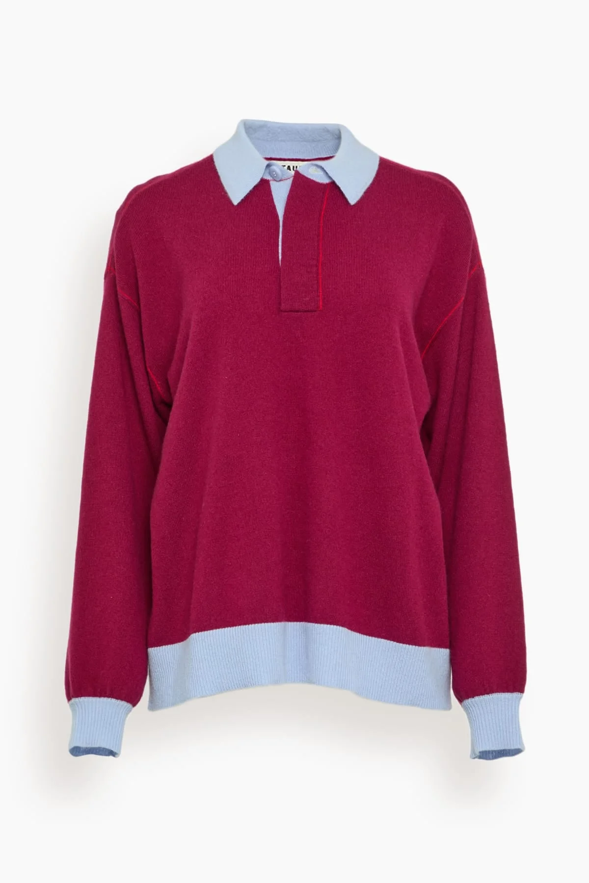 Michael Cashmere Sweater in Crimson - 1