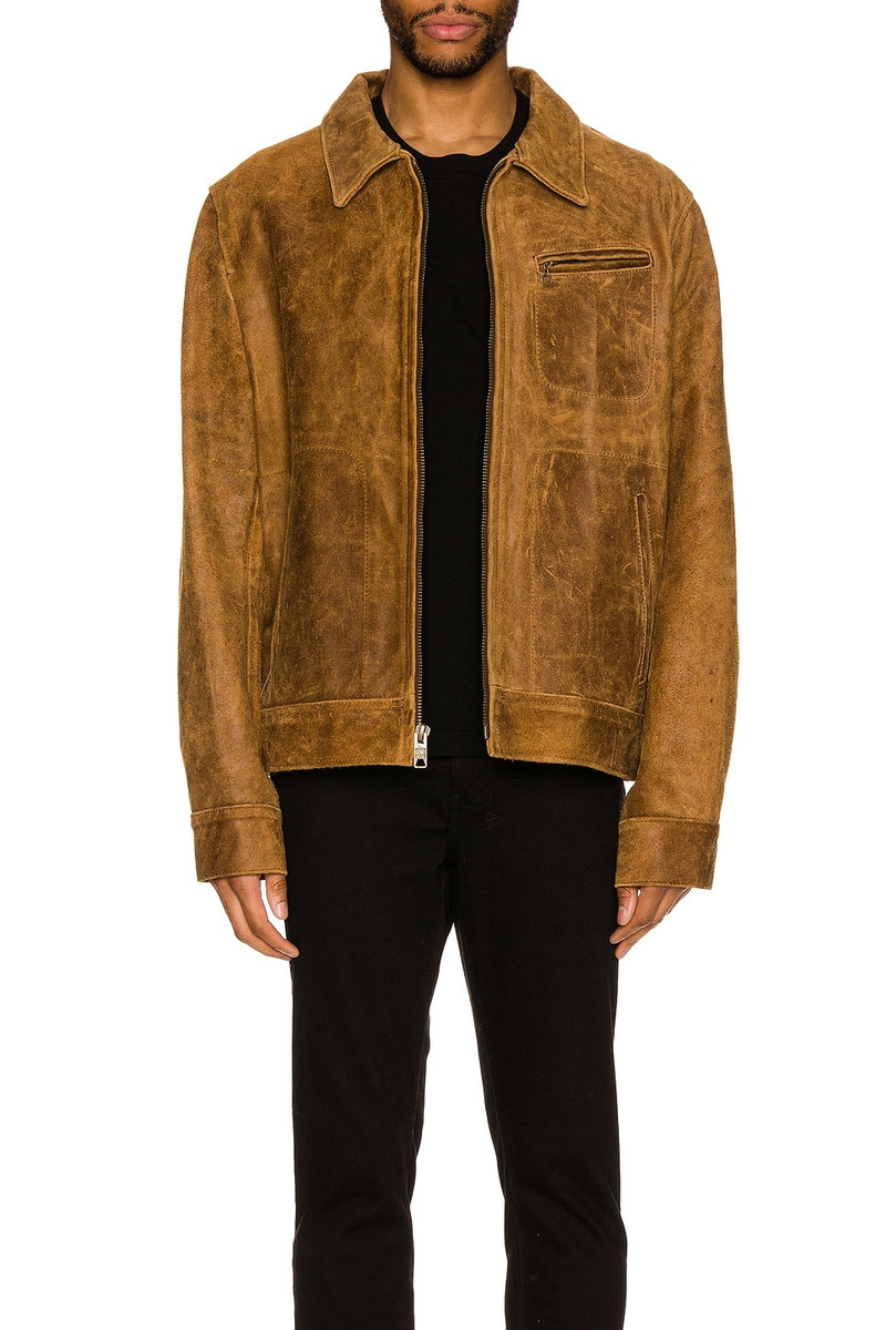 Schott Duke Unlined Rough Suede Jacket outlook