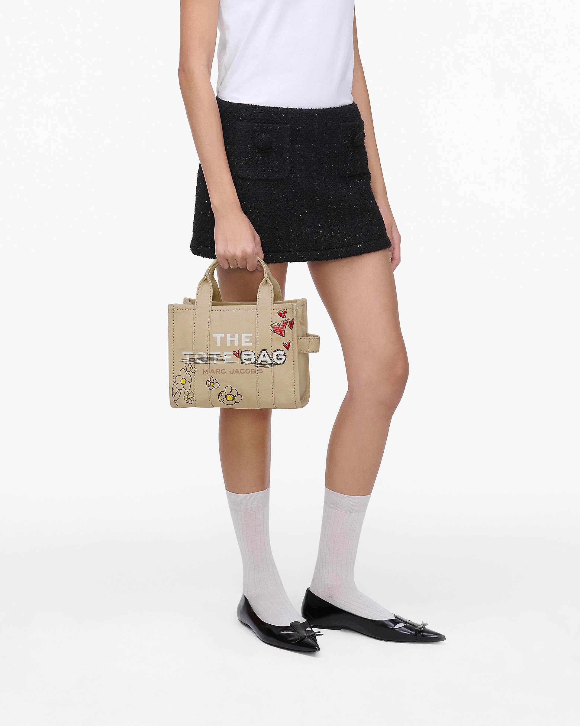 THE DAISY DOODLE CANVAS SMALL TOTE BAG - 9