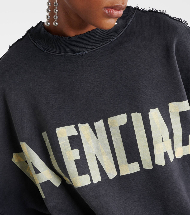 Tape Type cotton sweatshirt 4