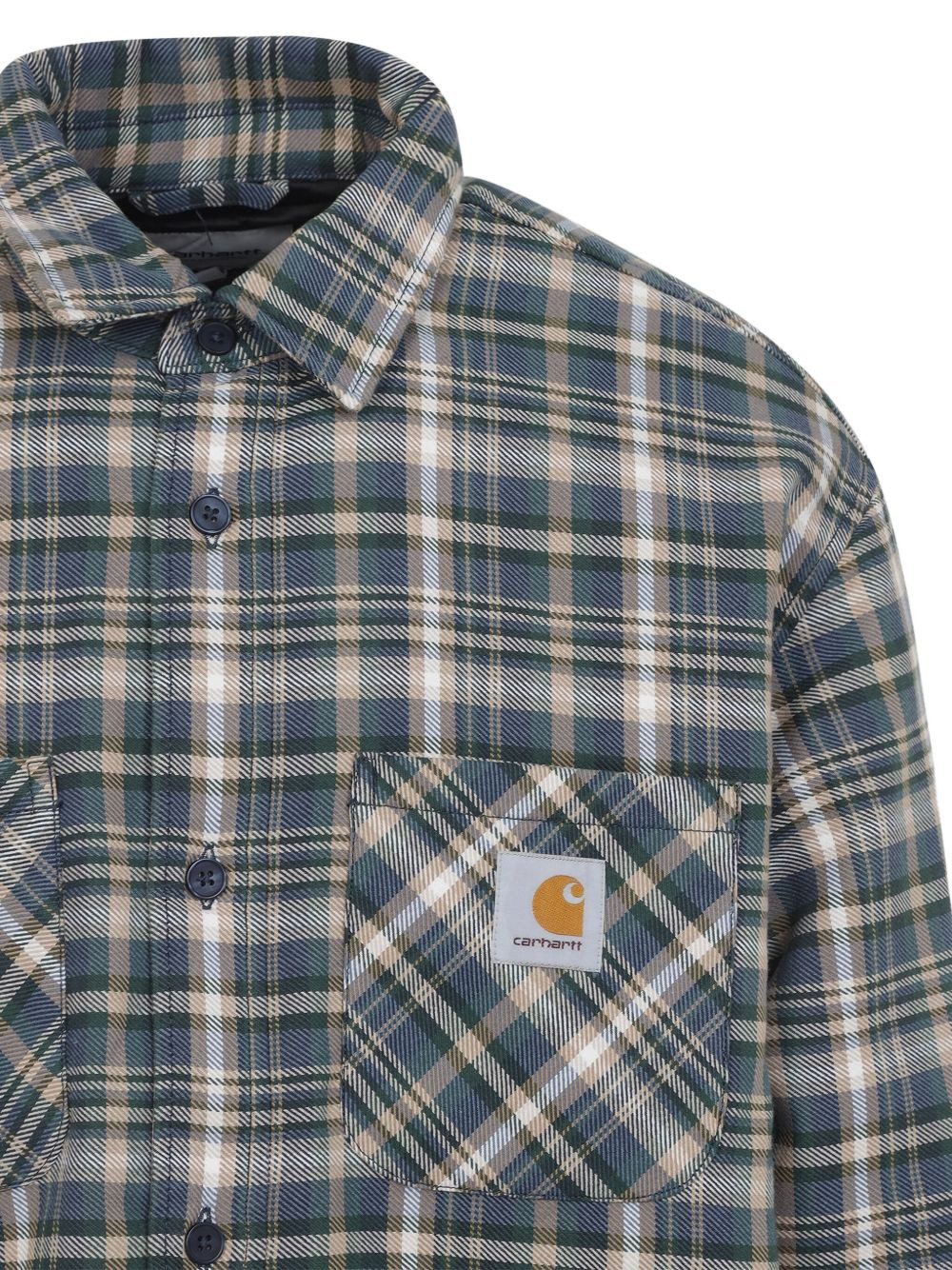 checked pocketed shirt - 3