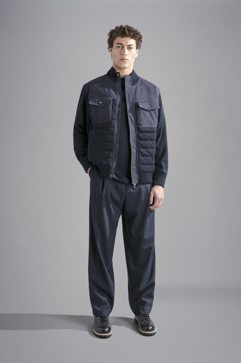 Paul & Shark HYBRID SWEATER WOOL AND DENIM outlook