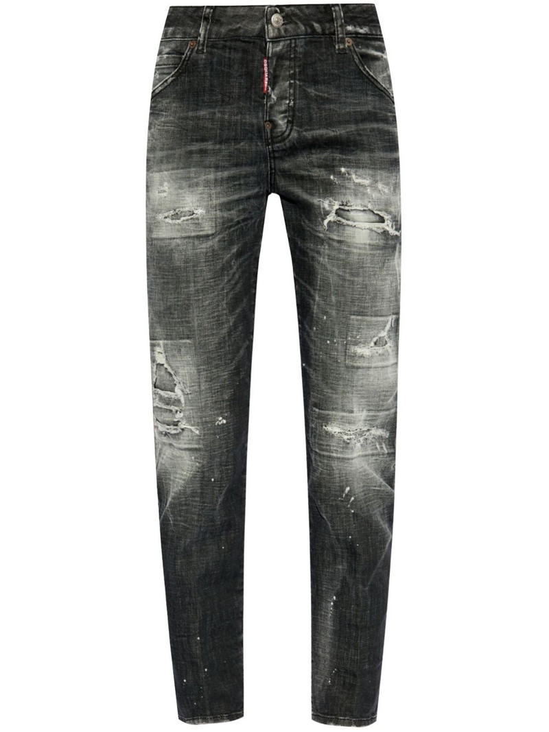 distressed-effect jeans 1