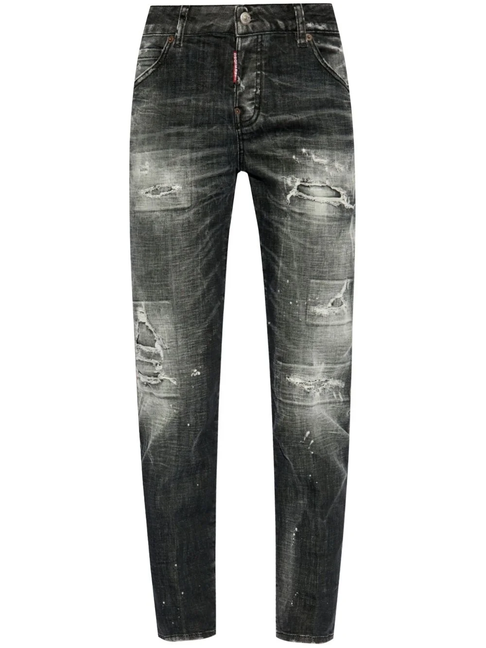 distressed-effect jeans - 1