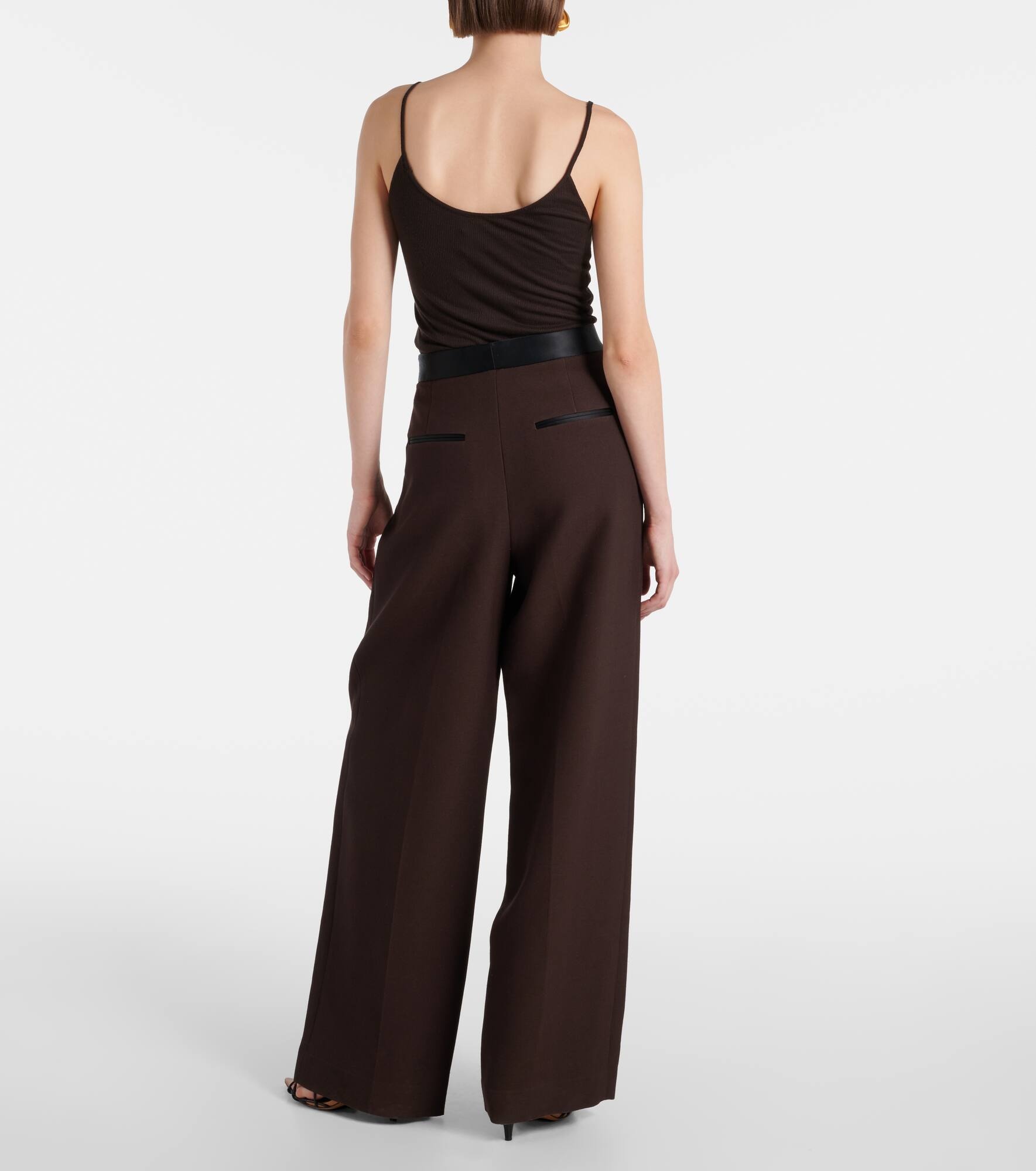 Marine wide-leg pants - 3