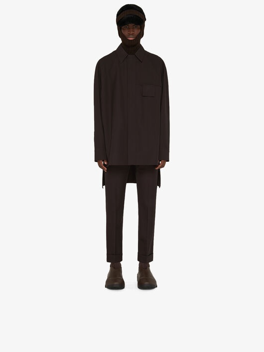 OVERSIZED OVERSHIRT IN LIGHTWEIGHT WOOL - 1