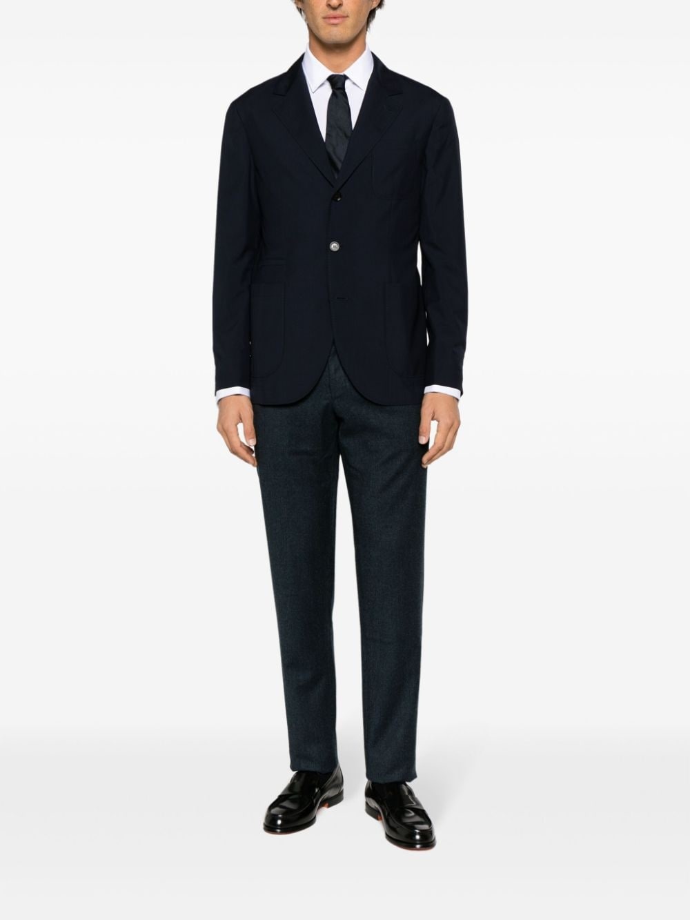mid-rise tailored wool trousers - 2