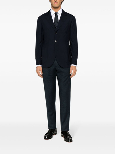 Canali mid-rise tailored wool trousers outlook