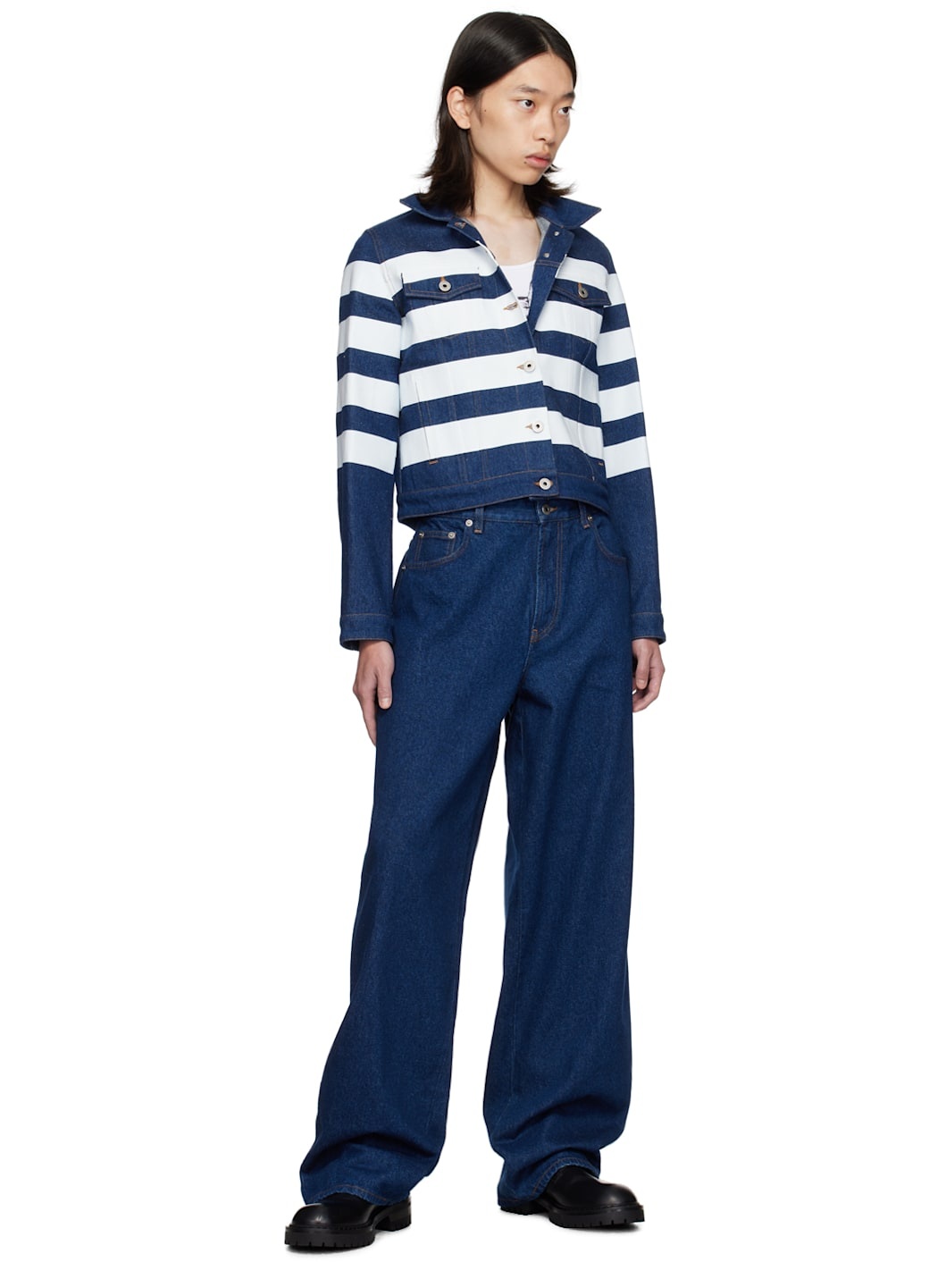 Navy 'The Body Marinière' Jeans - 4