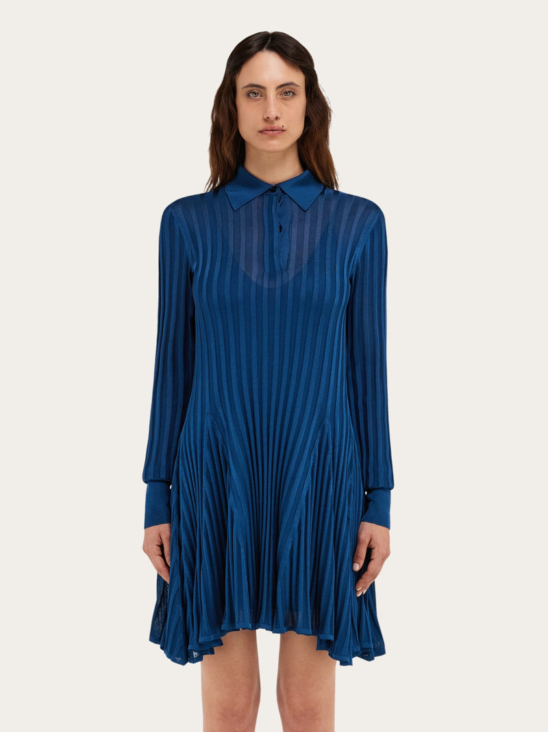 FERRAGAMO Ribbed skater dress outlook