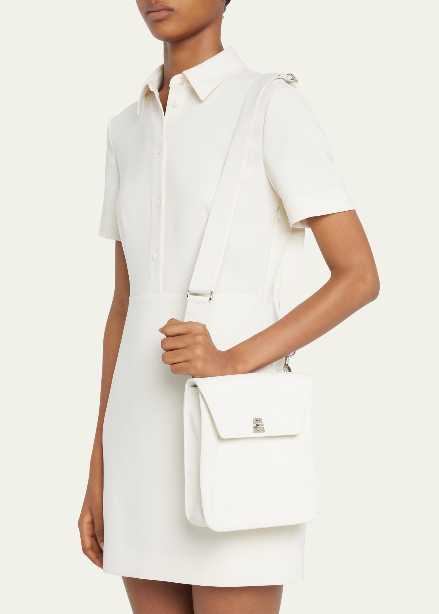 Anouk Small Leather Messenger Bag - 2