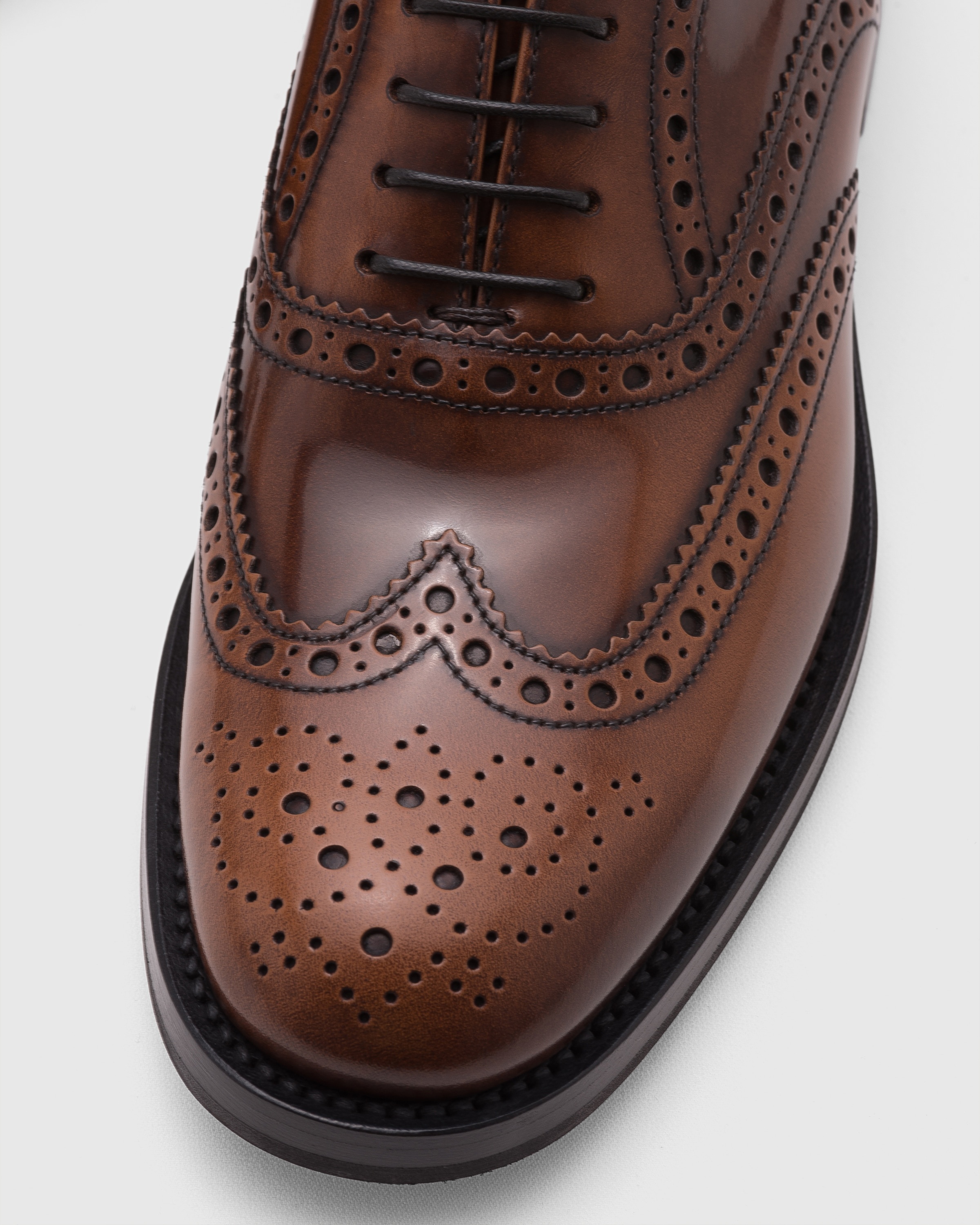 Polished Fumè Oxford Brogue - 3