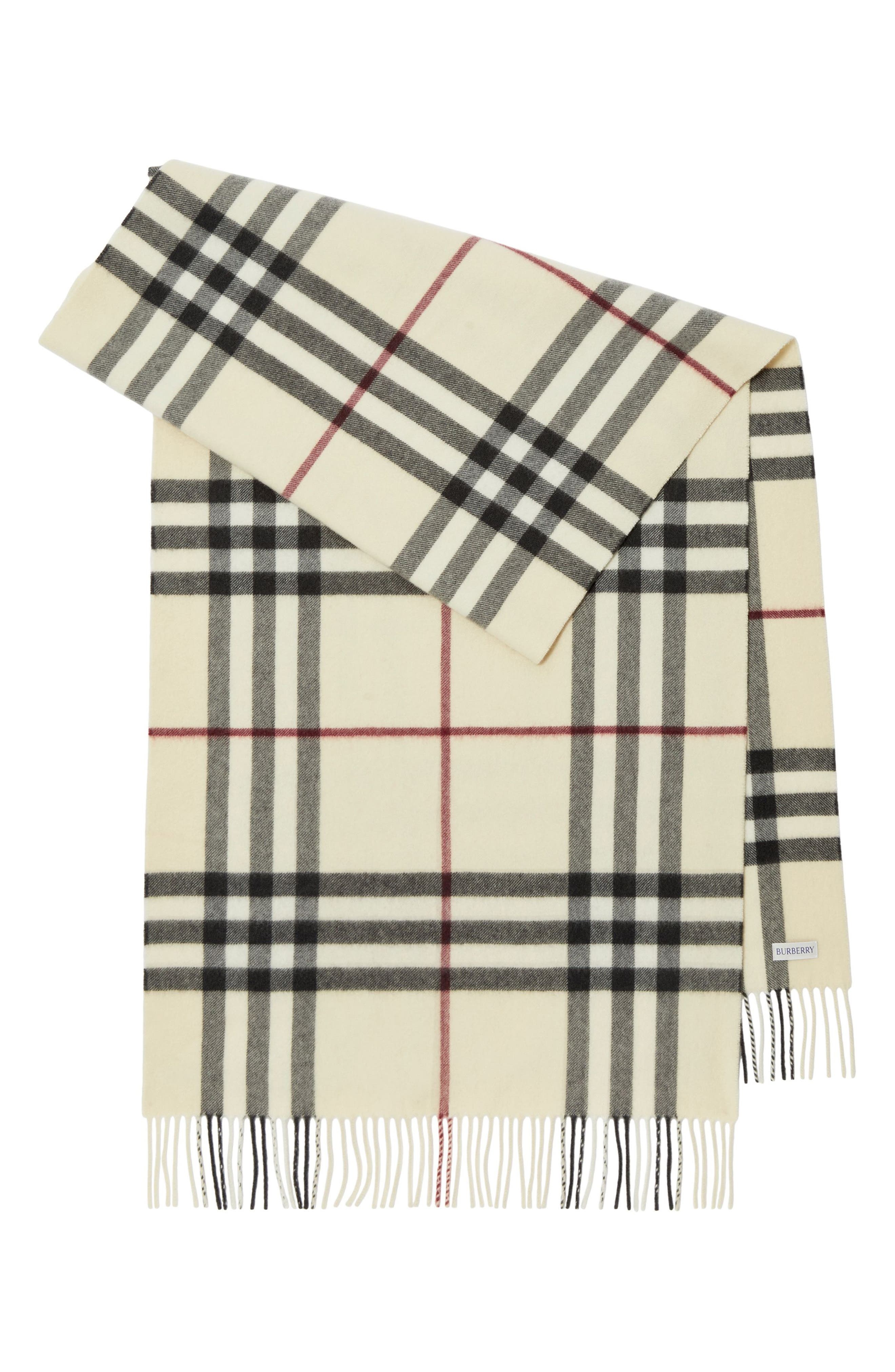 Giant Check Washed Cashmere Scarf - 2