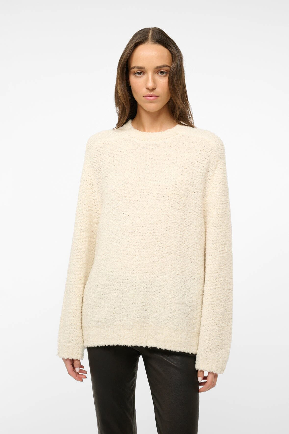 STAUD SIREN SWEATER IVORY - 3