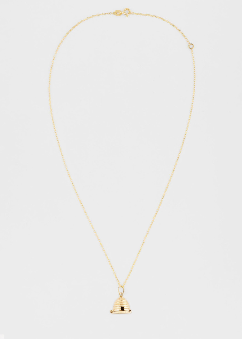 Paul Smith 'Artfully Articulated Beehive' Vintage Gold Necklace outlook