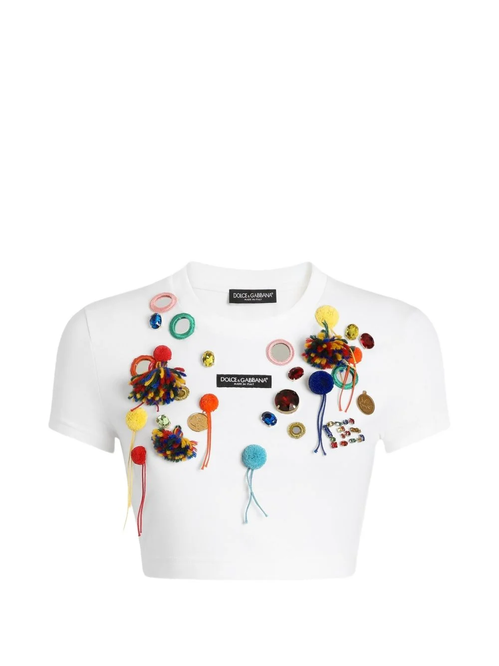 jersey T-shirt with applications - 1