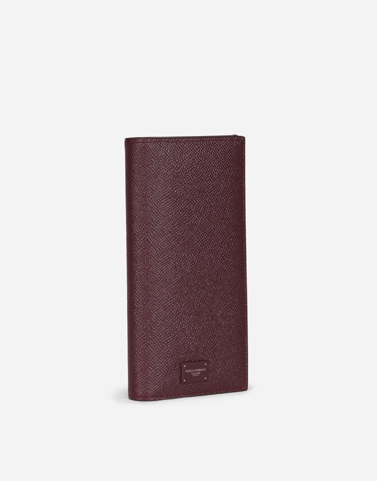 Dauphine calfskin verticle wallet with branded tag - 2