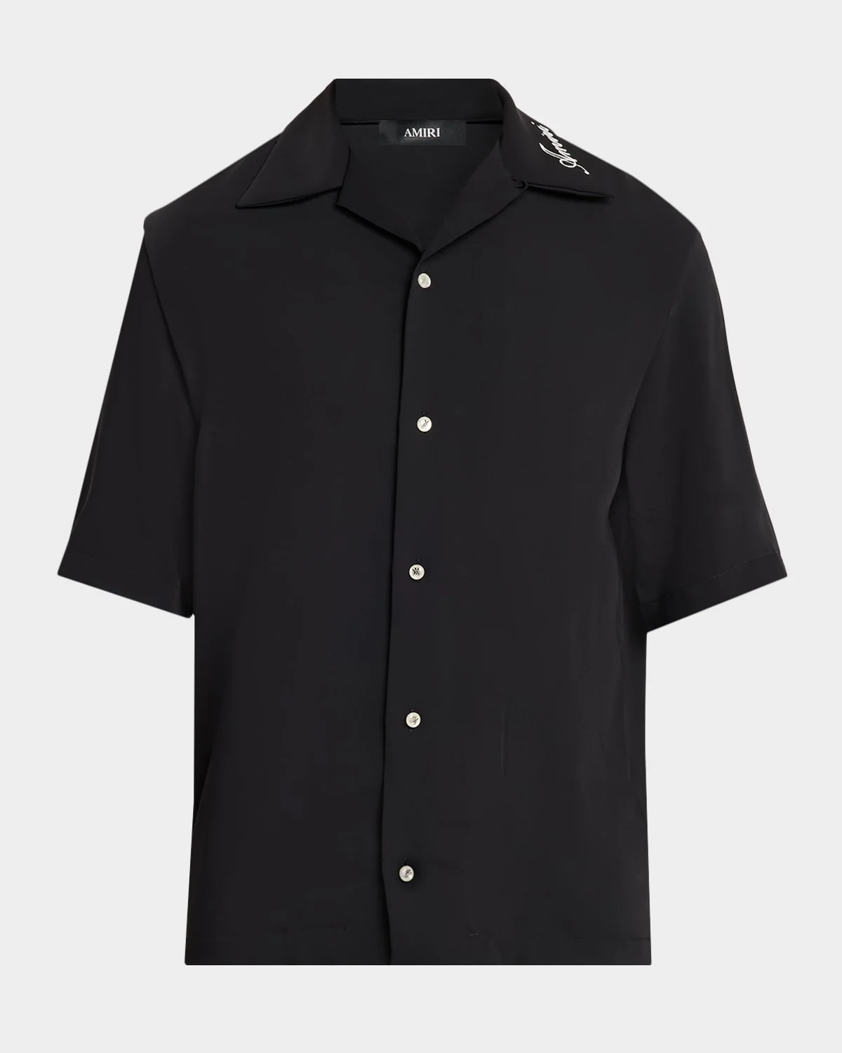 Men's Brushed Polyester Camp Shirt - 1