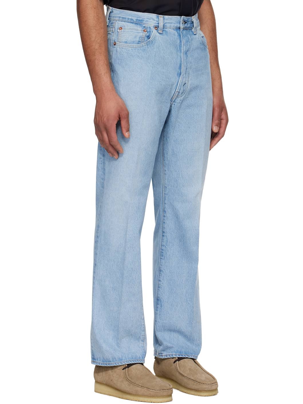 Blue Skate Shoecut Jeans - 2