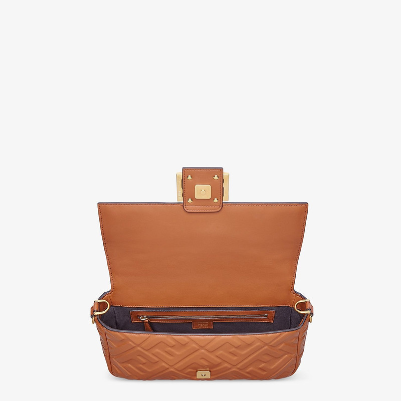 Brown nappa leather bag 5